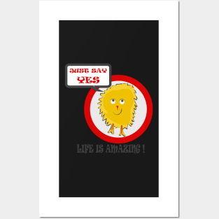 Yellow Amazing Life Dusty Rag Doll Just Say Yes Posters and Art